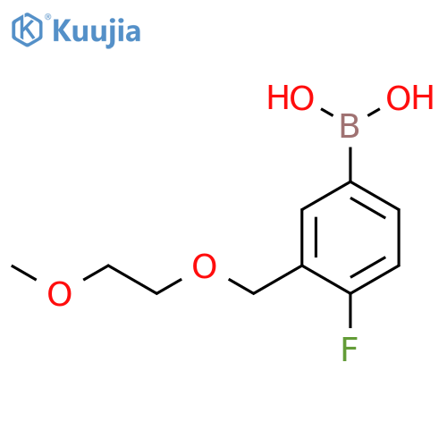 4-Fluoro-3-((2-methoxyethoxy)methyl)phenylboronic acid structure