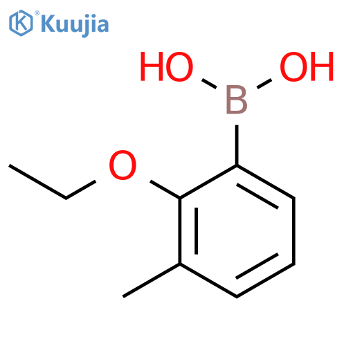 (2-Ethoxy-3-methylphenyl)boronic acid structure