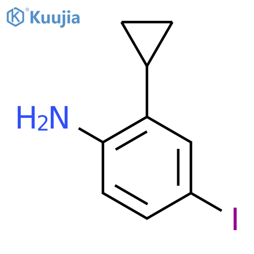 2-Cyclopropyl-4-iodoaniline structure