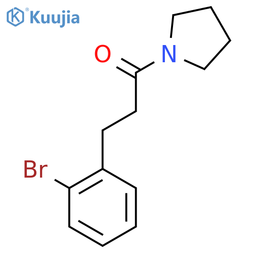 3-(2-Bromophenyl)-1-(pyrrolidin-1-yl)propan-1-one structure
