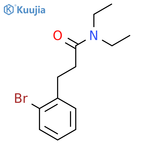 3-(2-Bromophenyl)-N,N-diethylpropanamide structure