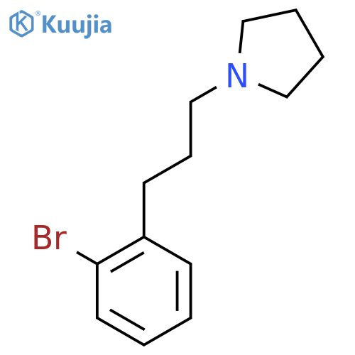 1-(3-(2-Bromophenyl)propyl)pyrrolidine structure