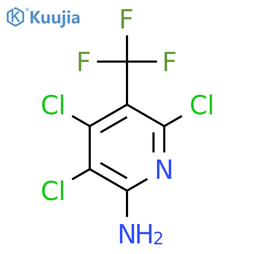 3,4,6-Trichloro-5-(trifluoromethyl)pyridin-2-amine structure