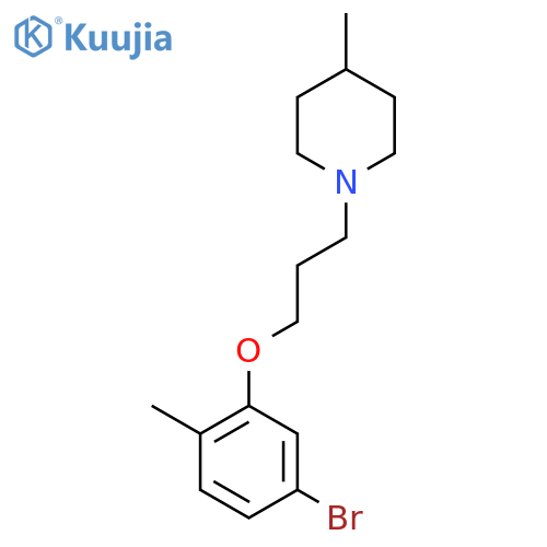 1-(3-(5-Bromo-2-methylphenoxy)propyl)-4-methylpiperidine structure