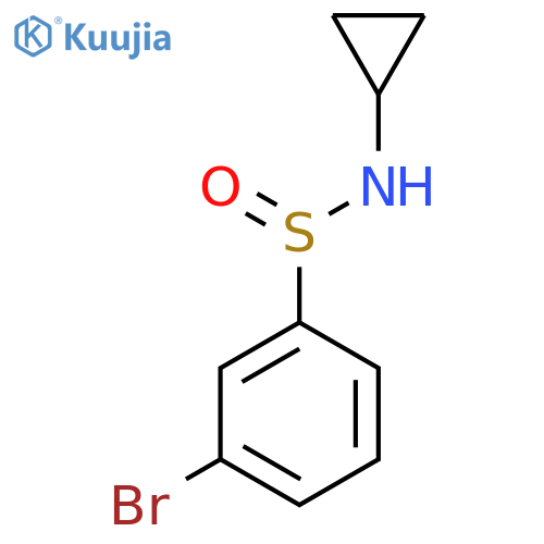 3-Bromo-N-cyclopropylbenzenesulfinamide structure