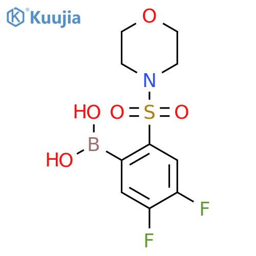 (4,5-Difluoro-2-(morpholinosulfonyl)phenyl)boronic acid structure