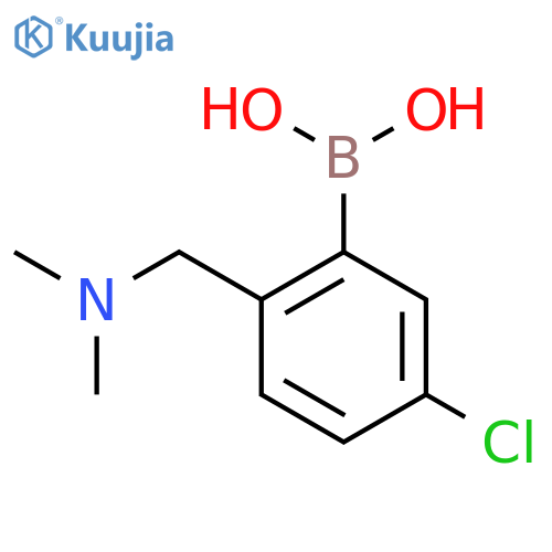 5-Chloro-2-((dimethylamino)methyl)phenylboronic acid structure