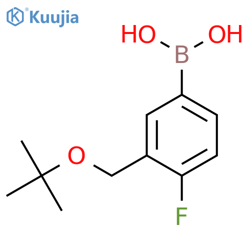 (3-(Tert-butoxymethyl)-4-fluorophenyl)boronic acid structure