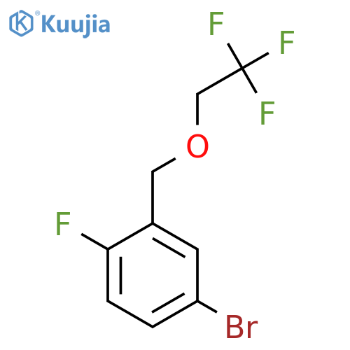 4-Bromo-1-fluoro-2-((2,2,2-trifluoroethoxy)methyl)benzene structure