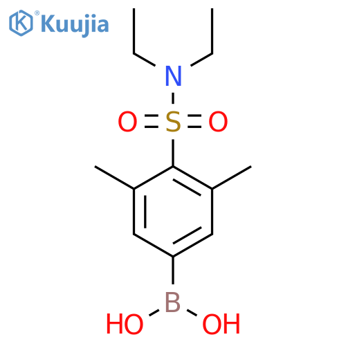 (4-(N,N-Diethylsulfamoyl)-3,5-dimethylphenyl)boronic acid structure