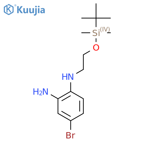 4-Bromo-N1-(2-((tert-butyldimethylsilyl)oxy)ethyl)benzene-1,2-diamine structure