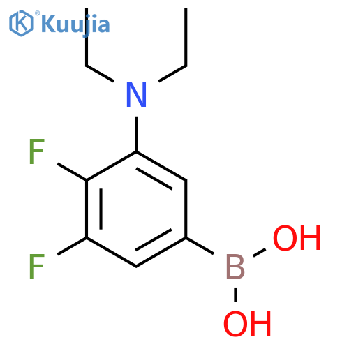 (3-(Diethylamino)-4,5-difluorophenyl)boronic acid structure
