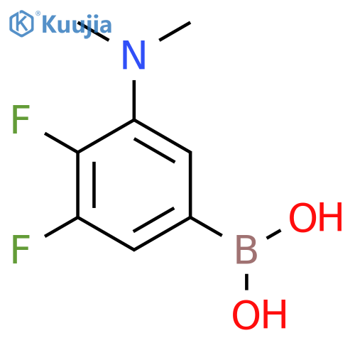 (3-(Dimethylamino)-4,5-difluorophenyl)boronic acid structure