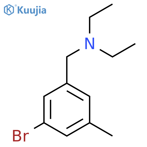 N-(3-Bromo-5-methylbenzyl)-N-ethylethanamine structure