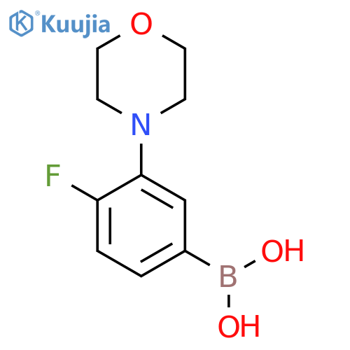 (4-Fluoro-3-morpholinophenyl)boronic acid structure
