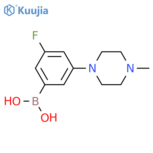 (3-Fluoro-5-(4-methylpiperazin-1-yl)phenyl)boronic acid structure