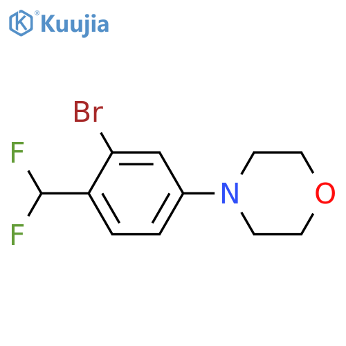 4-(3-broMo-4-(difluoroMethyl)phenyl)Morpholine structure