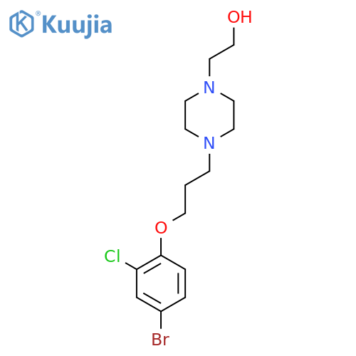 2-(4-(3-(4-Bromo-2-chlorophenoxy)propyl)piperazin-1-yl)ethanol structure