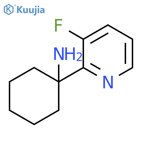 1-(3-fluoropyridin-2-yl)cyclohexan-1-amine structure