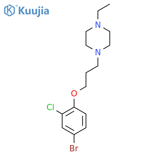 1-(3-(4-Bromo-2-chlorophenoxy)propyl)-4-ethylpiperazine structure