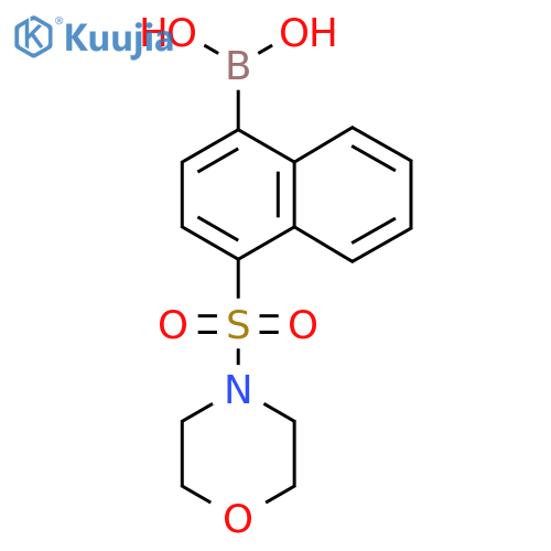(4-(Morpholinosulfonyl)naphthalen-1-yl)boronic acid structure
