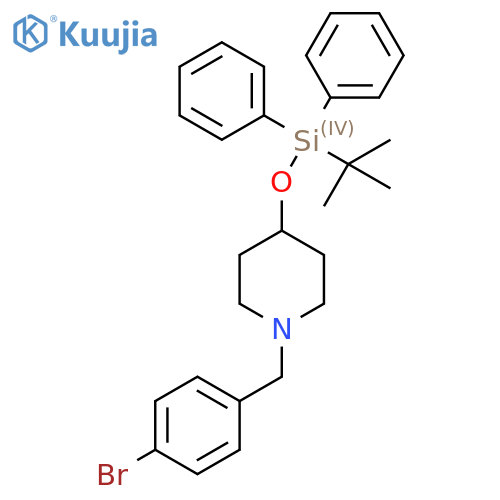 1-(4-Bromobenzyl)-4-((tert-butyldiphenylsilyl)oxy)piperidine structure