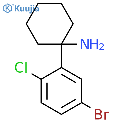 1-(5-bromo-2-chlorophenyl)cyclohexan-1-amine structure