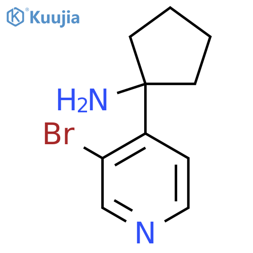 1-(3-bromopyridin-4-yl)cyclopentan-1-amine structure
