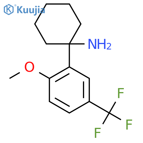 1-2-methoxy-5-(trifluoromethyl)phenylcyclohexan-1-amine structure