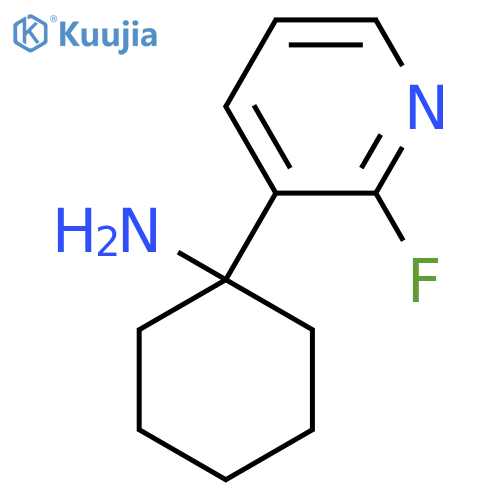 1-(2-fluoropyridin-3-yl)cyclohexan-1-amine structure