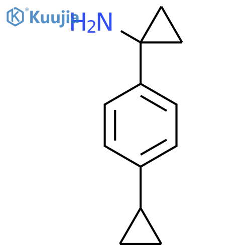 1-(4-cyclopropylphenyl)cyclopropan-1-amine structure