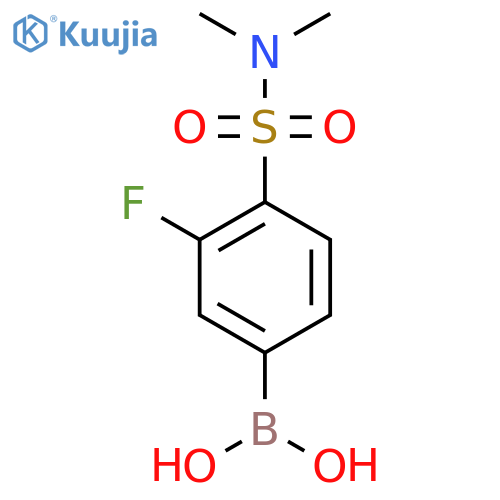 (4-(N,N-Dimethylsulfamoyl)-3-fluorophenyl)boronic acid structure