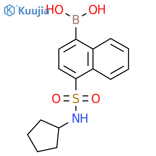 (4-(N-Cyclopentylsulfamoyl)naphthalen-1-yl)boronic acid structure
