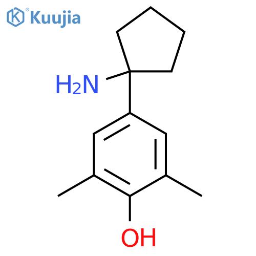 4-(1-aminocyclopentyl)-2,6-dimethylphenol structure