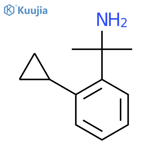 2-(2-cyclopropylphenyl)propan-2-amine structure