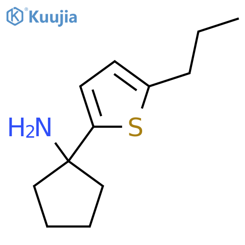 1-(5-propylthiophen-2-yl)cyclopentan-1-amine structure
