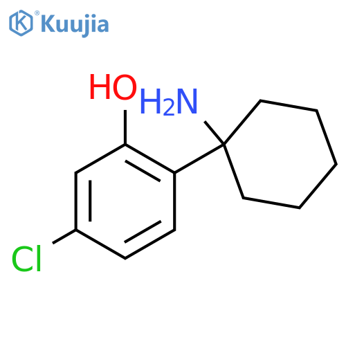 2-(1-aminocyclohexyl)-5-chlorophenol structure