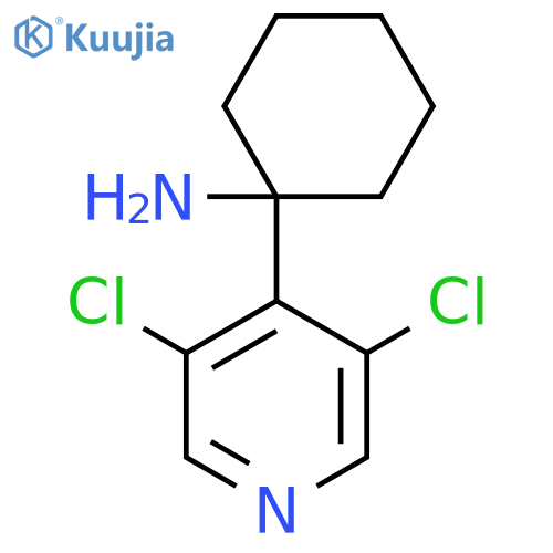 1-(3,5-dichloropyridin-4-yl)cyclohexan-1-amine structure