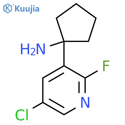 1-(5-Chloro-2-fluoropyridin-3-yl)cyclopentan-1-amine structure