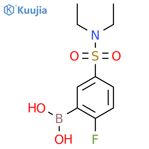 (5-(N,N-Diethylsulfamoyl)-2-fluorophenyl)boronic acid structure