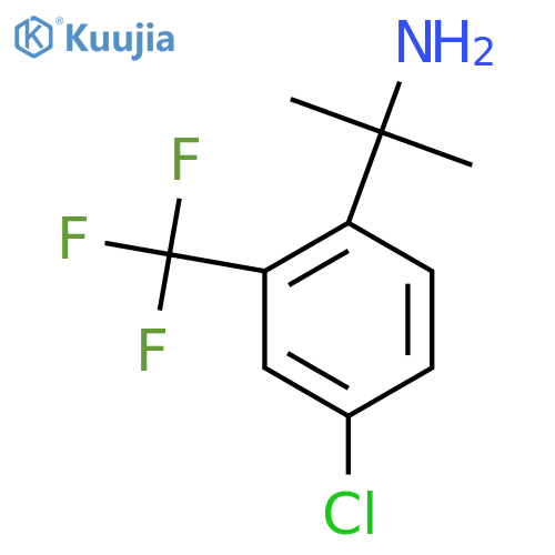 2-4-chloro-2-(trifluoromethyl)phenylpropan-2-amine structure