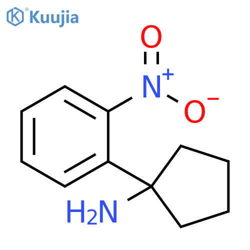 1-(2-nitrophenyl)cyclopentan-1-amine structure