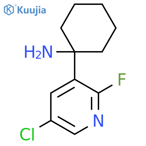 1-(5-chloro-2-fluoropyridin-3-yl)cyclohexan-1-amine structure