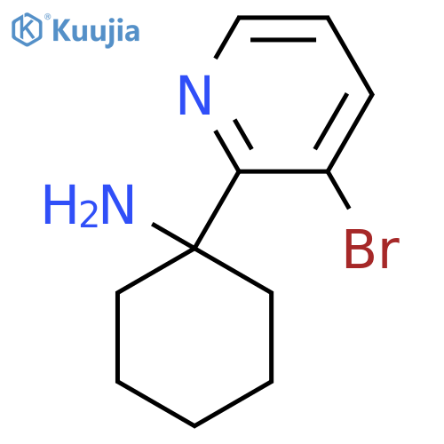 1-(3-bromopyridin-2-yl)cyclohexan-1-amine structure