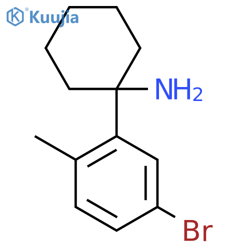 1-(5-bromo-2-methylphenyl)cyclohexan-1-amine structure