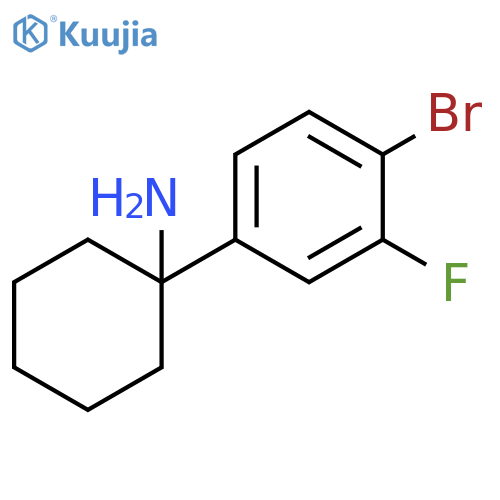 1-(4-bromo-3-fluorophenyl)cyclohexan-1-amine structure