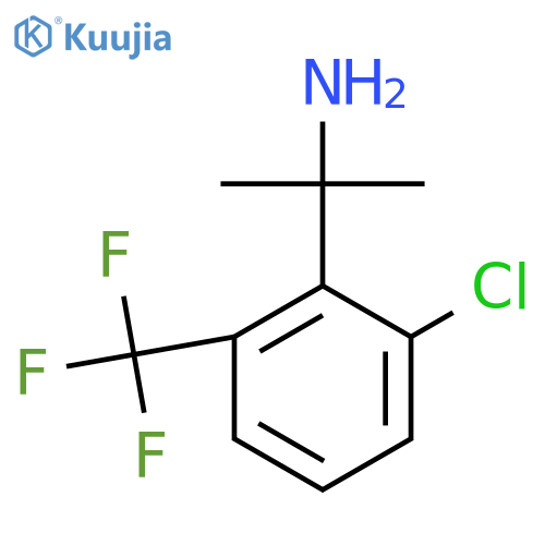2-2-chloro-6-(trifluoromethyl)phenylpropan-2-amine structure