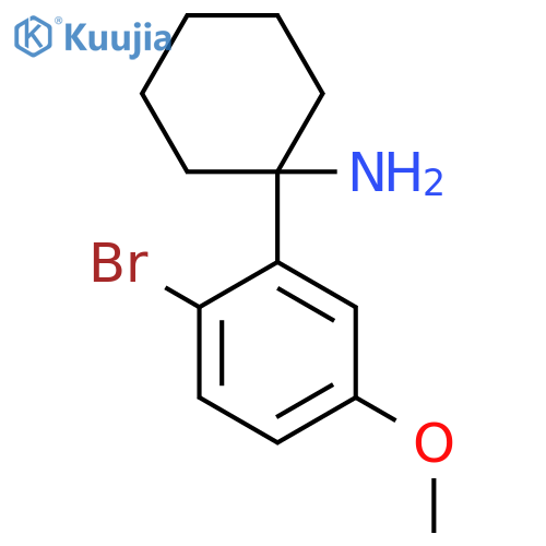 1-(2-bromo-5-methoxyphenyl)cyclohexan-1-amine structure