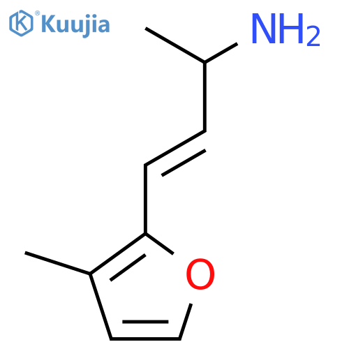 4-(3-methylfuran-2-yl)but-3-en-2-amine structure