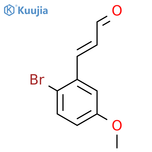 3-(2-bromo-5-methoxyphenyl)prop-2-enal structure